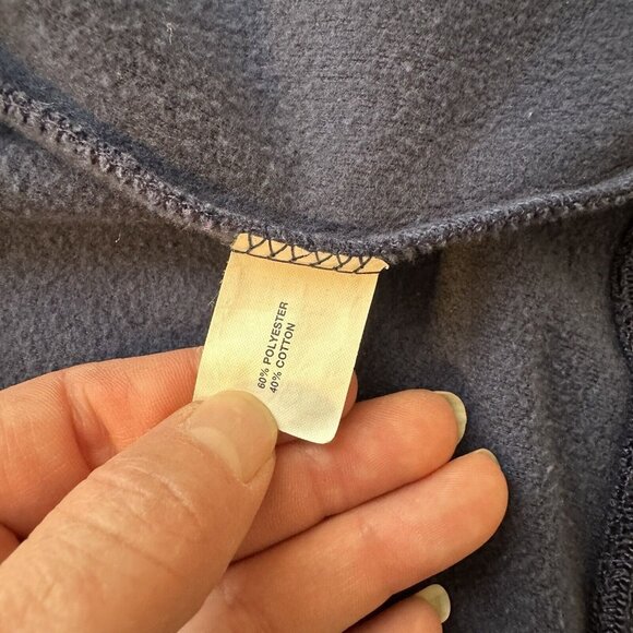 Gap Mens Navy Blue Zip Up Jacket Green Large Collar Pockets Preppy - Picture 6 of 10